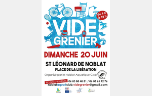 VIDE GRENIER DIMANCHE 20 JUIN 2021