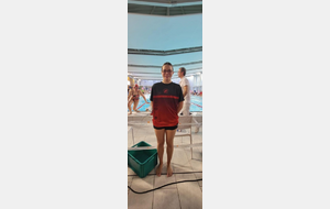 une nageuse du Noblat Aquatique club aux championnats régionaux Benjamins  à NIORT
