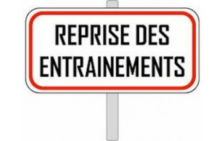 reprise des entrainements lundi 5 septembre