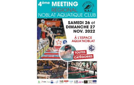 4EME MEETING REGIONAL NOBLAT AQUATIQUE CLUB
